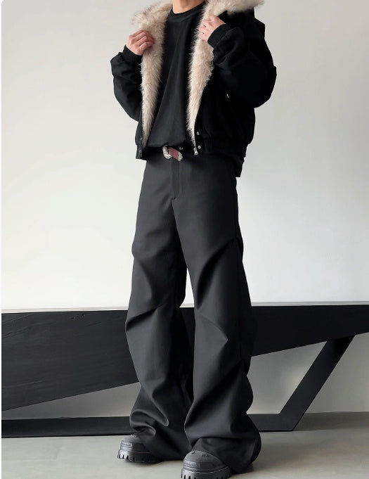 Slim Fit Loose Casual Suit Pants